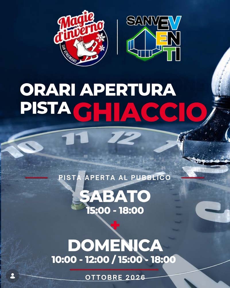 Gli orari della pista su ghiaccio di San Vendemiano – Treviso